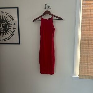 Joe & Elle Vibrant Red Midi Dress